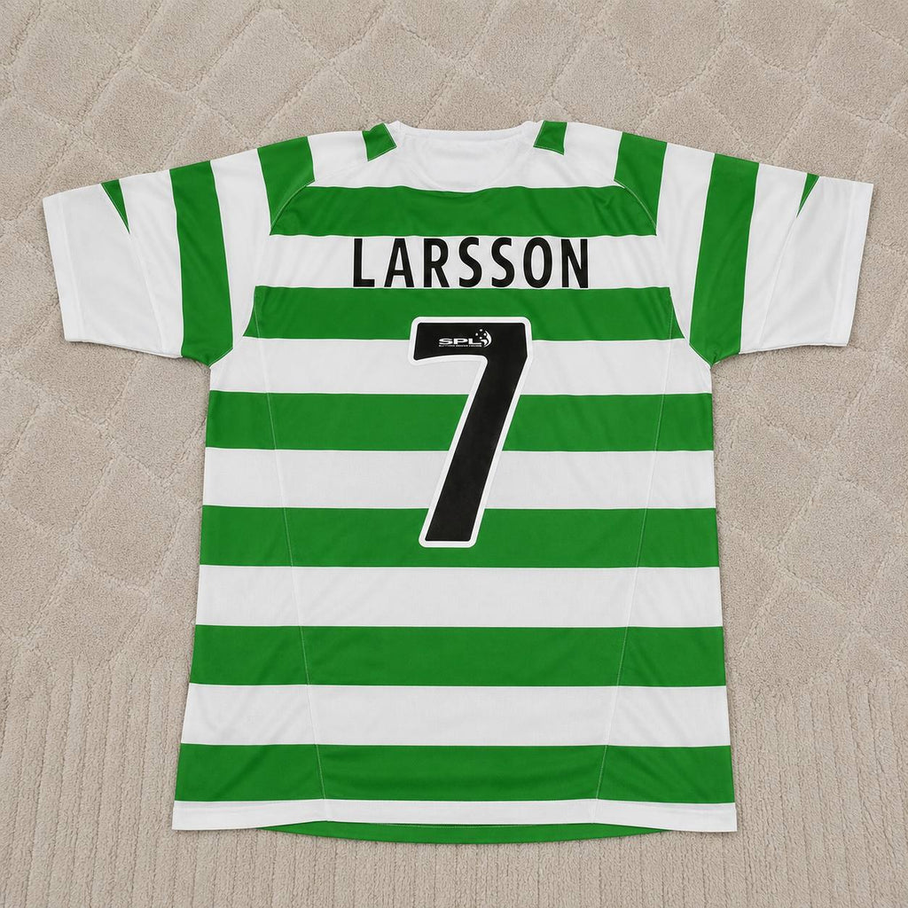 Henrik Larsson Celtic Home Retro Football Jersey