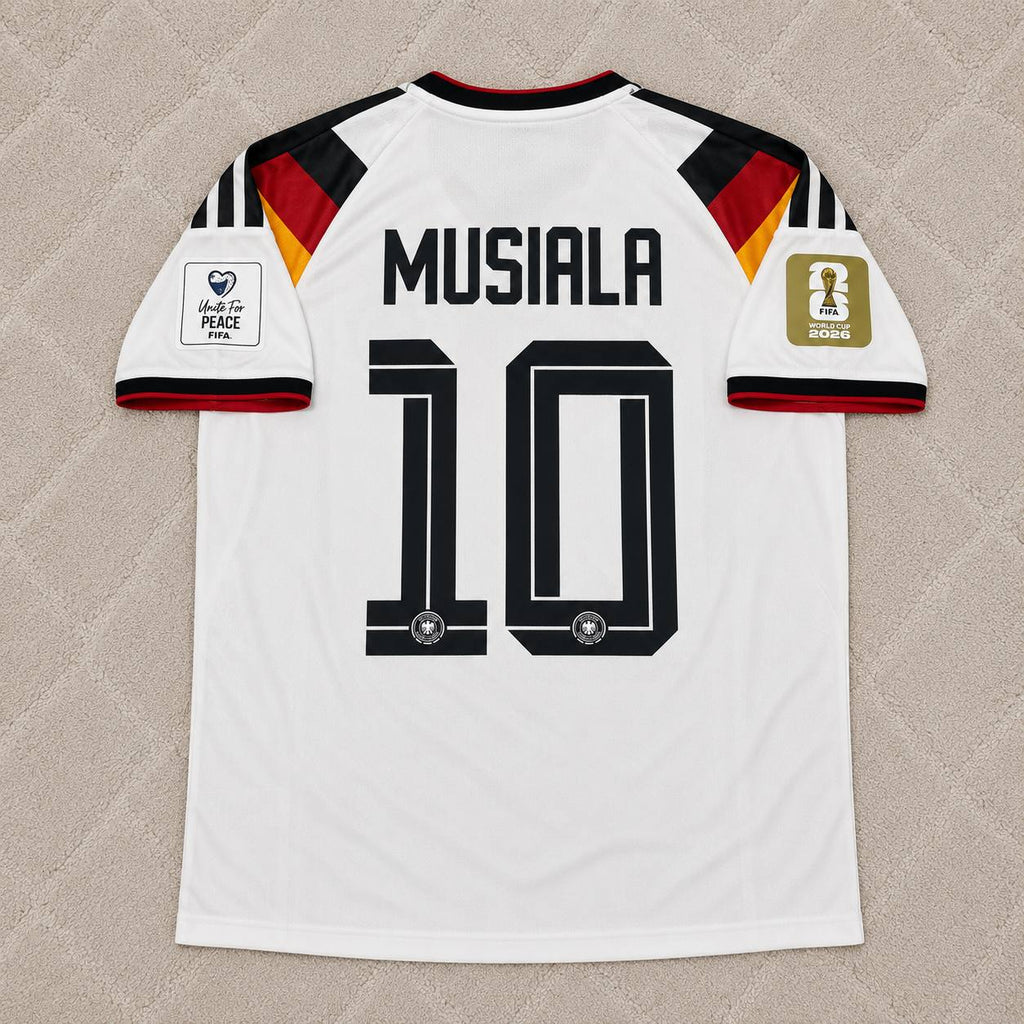 Jamal Musiala #10 Germany 2026 World Cup Home Jersey Trikot Maillot