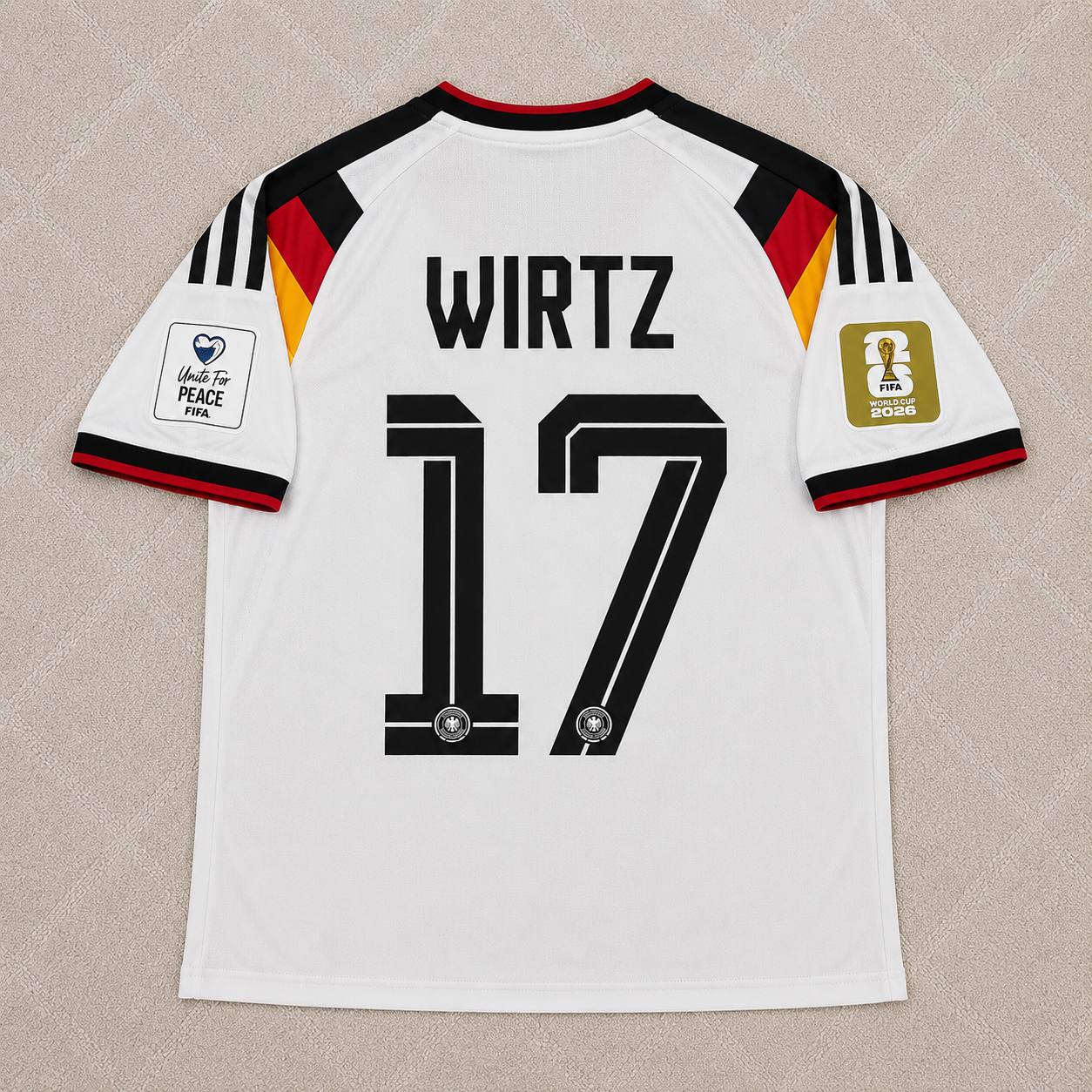Florian Wirtz Germany 2026 World Cup Home Jersey Trikot Maillot