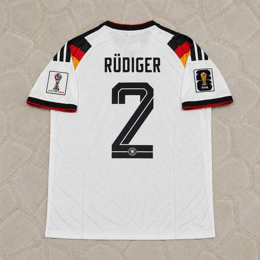 Antonio Rüdiger #2 Germany 2026 World Cup Home Football Jersey Kit