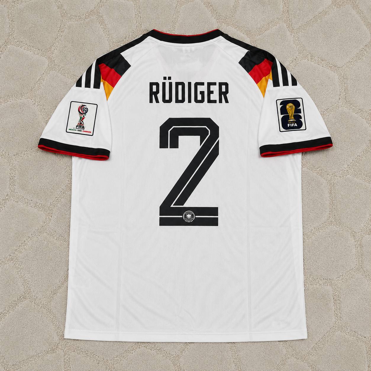 Antonio Rüdiger #2 Germany 2026 World Cup Home Football Jersey Kit