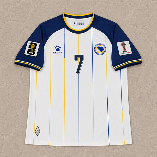 Amar Dedic Bosnia and Herzegovina 2026 World Cup White Football Jersey