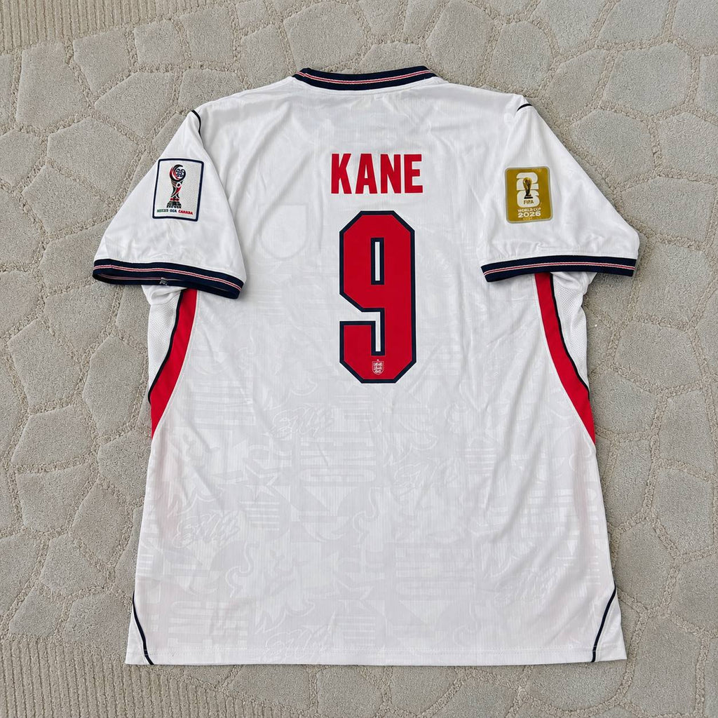 Harry Kane #9 England 2026 World Cup Home White Football Jersey