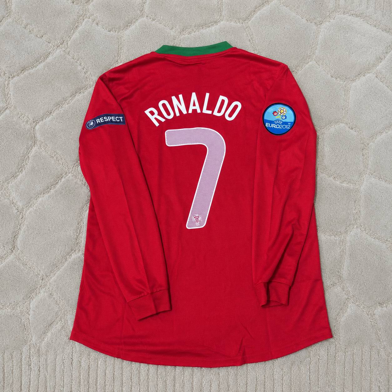 Cristiano Ronaldo Portugal EURO 2012 Long Sleeve Retro Football Jersey