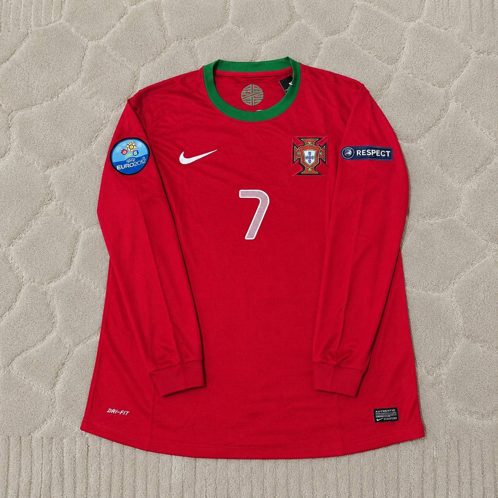 Cristiano Ronaldo Portugal EURO 2012 Long Sleeve Retro Football Jersey
