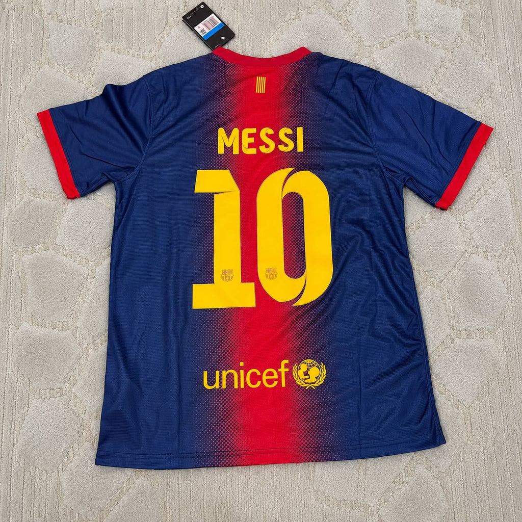 Lionel Messi Barcelona 2012/2013 Retro Home Football Jersey