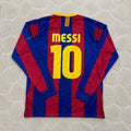 Lionel Messi #10 Barcelona 2011 Champions League Final Long Sleeve Football Jersey