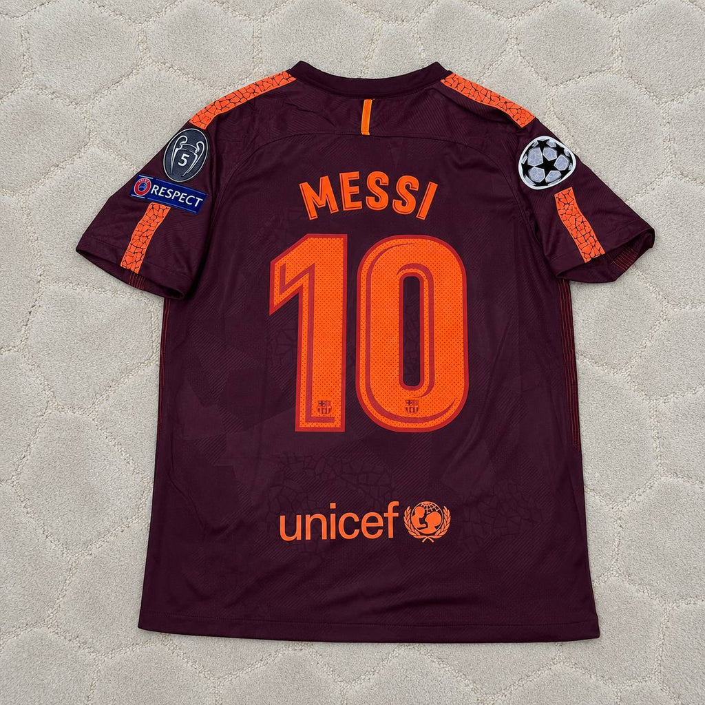 Lionel Messi Barcelona 2017-2018 Third Retro Football Jersey