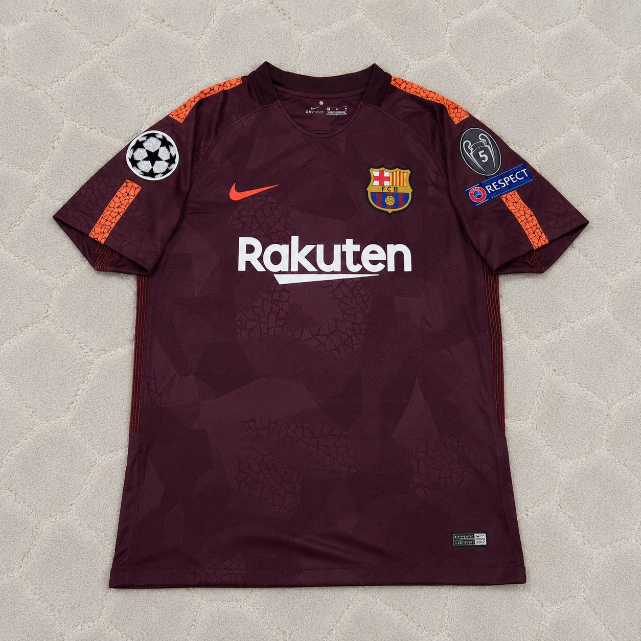 Lionel Messi Barcelona 2017-2018 Third Retro Football Jersey