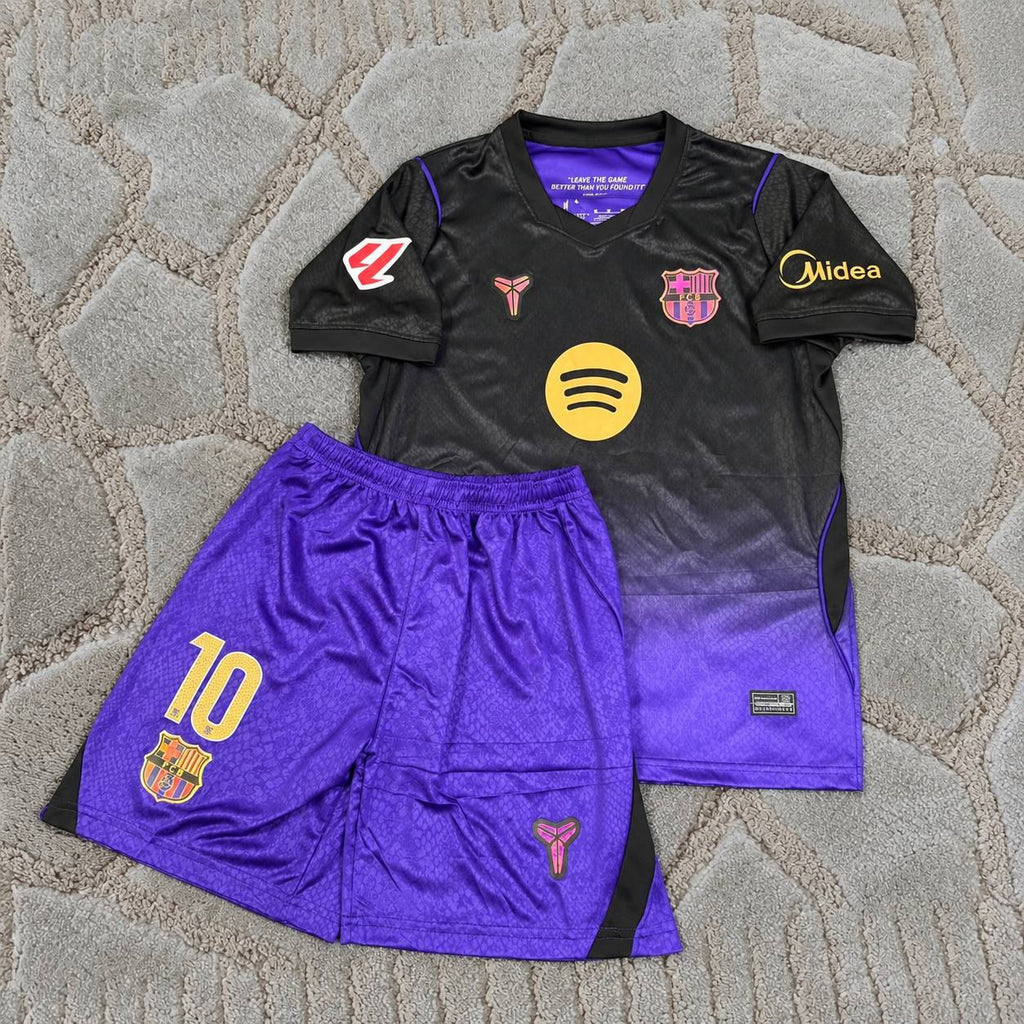 Lamine Yamal #10  New Season FC Barcelona Junior Away Kit – Premium  Kids Jersey kit