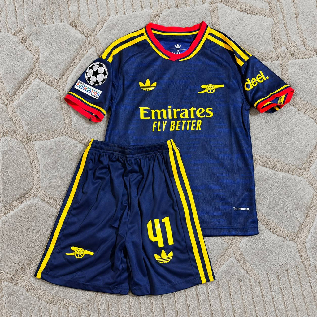 Arsenal FC Junior Declan Rice #4 Kids 2026-2027 Away Youth Jersey – Premium Shirt