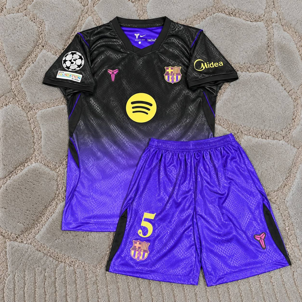 Pau Cubarsi #5 Barcelona Champions League Patch New Season 2026-2027 Away Jersey – Trikot Maillot - Football Shirt