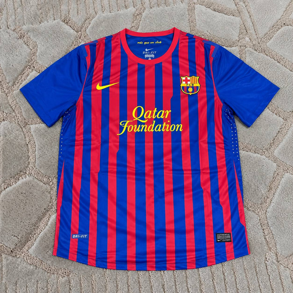 Xavi Hernandez Barcelona 2011-2012 Retro Home Jersey – Football Shirt - Trikot Maillot