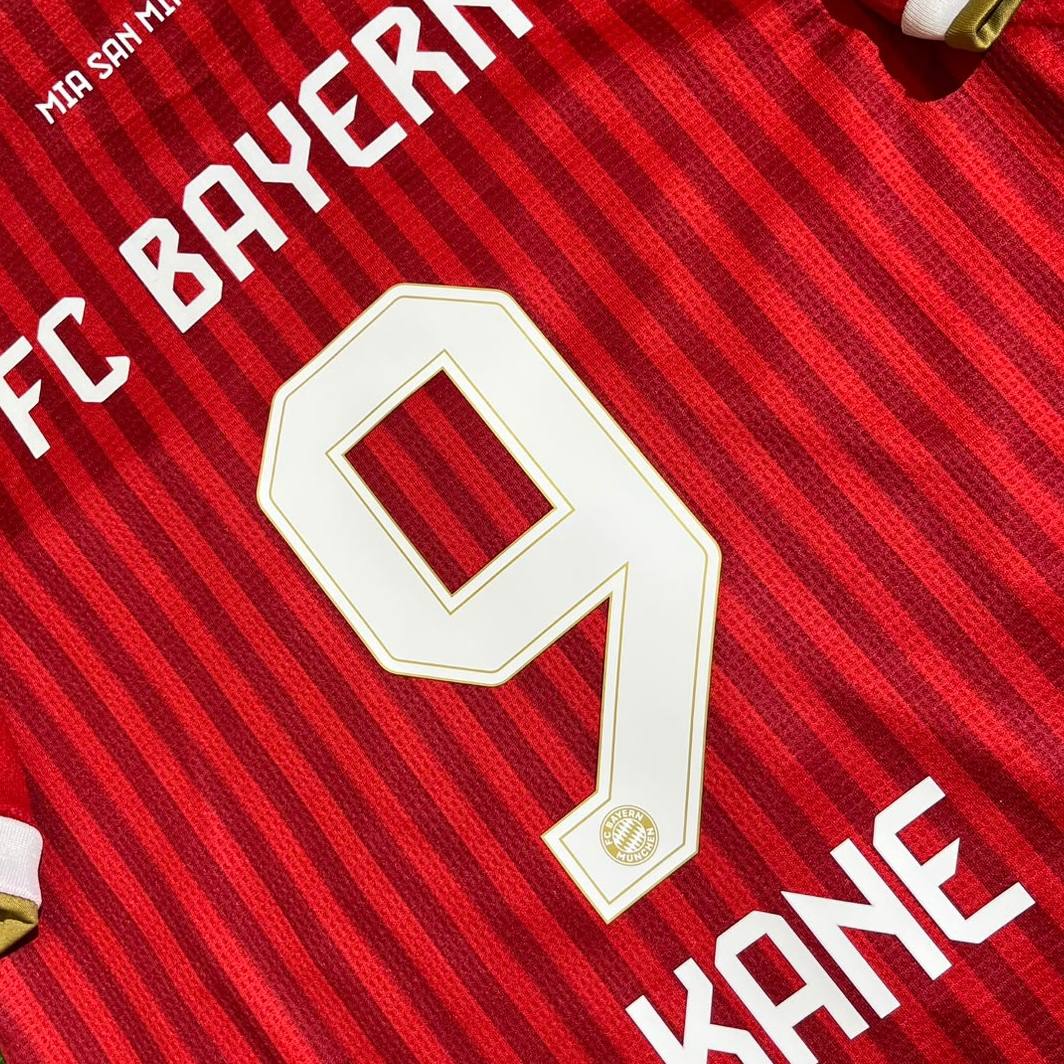 Harry Kane #9 Bayern Munich Kids 2026-2027 Home Jersey – Gold Bundesliga Champions Patch - Trikot Maillot