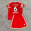 Joshua Kimmich #6 Bayern Munich 2026-2027 Home Kids Jersey – Gold Bundesliga Champions Patch - Trikot Maillot