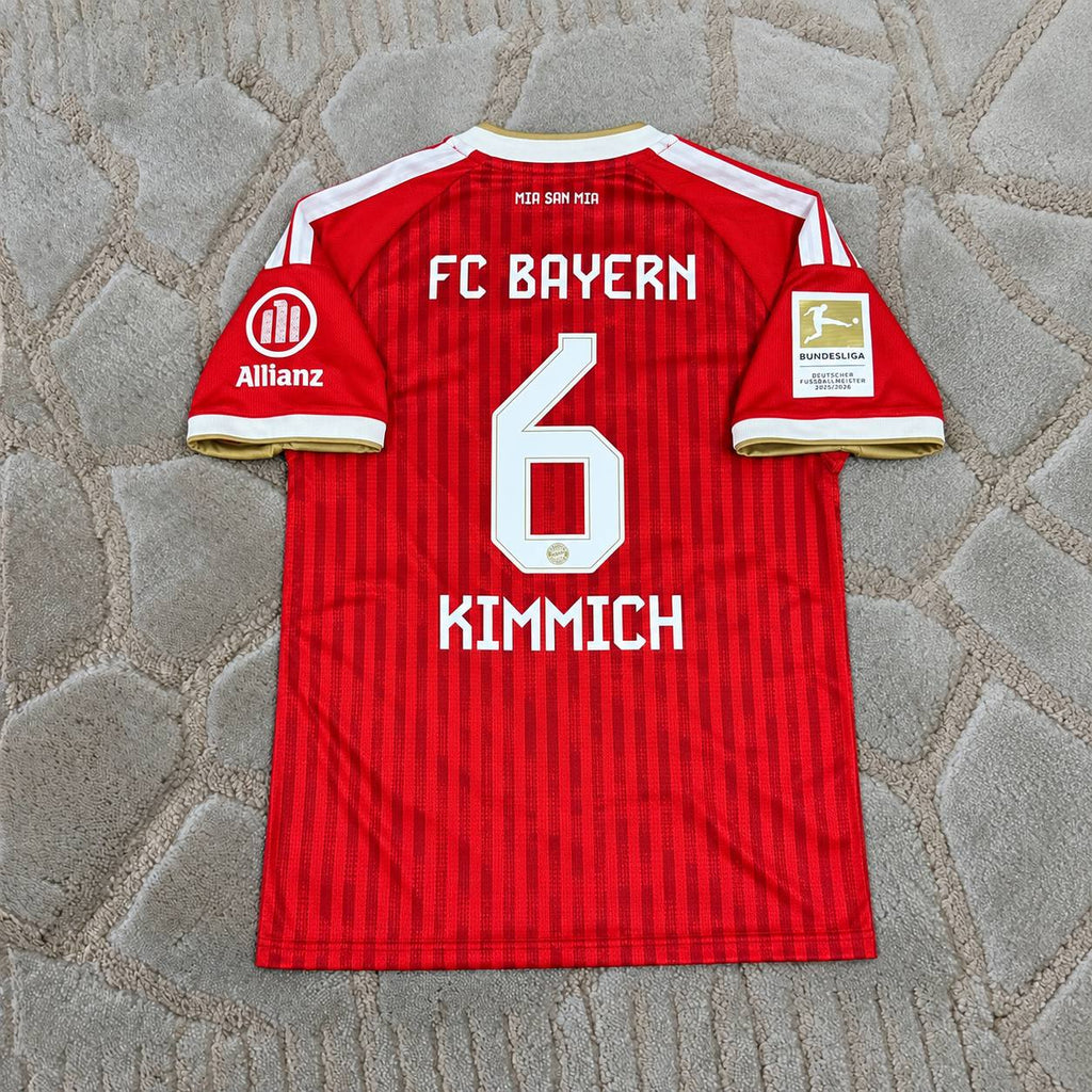 Joshua Kimmich #6 Bayern Munich 2026-2027 Home Jersey – Gold Bundesliga Champions Patch - Trikot Maillot