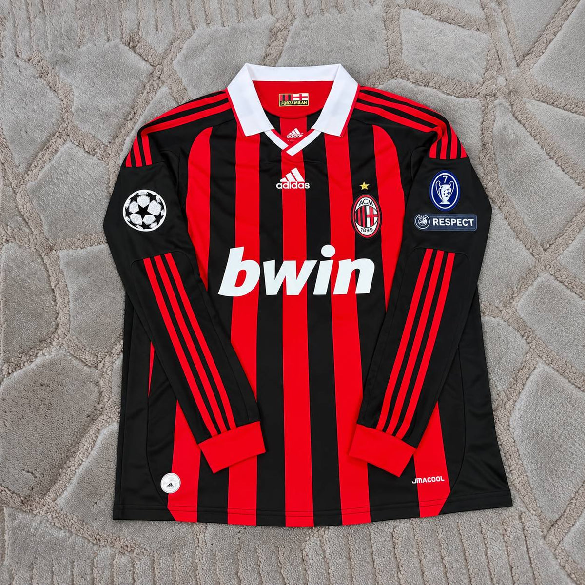 Alberto Aquilani Ac Milan Long Sleeve 2009-2011 Home Retro Jersey – Classic #18 Playmaker Football Shirt - Trikot Maillot