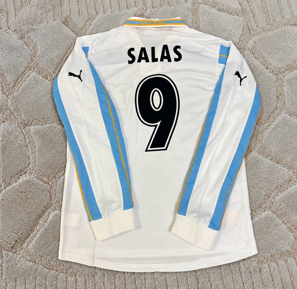 Marcelo Salas Lazio 1999-2000 White Long Sleeve Retro Jersey – #9 Football Shirt - Trikot Maillot
