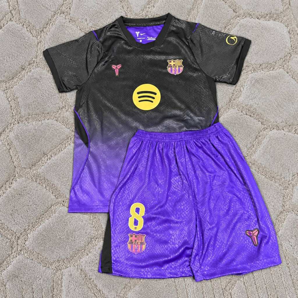 Pedri #8 Barcelona New Season 2026-2027 Away Kids Football Shirt - Trikot Maillot
