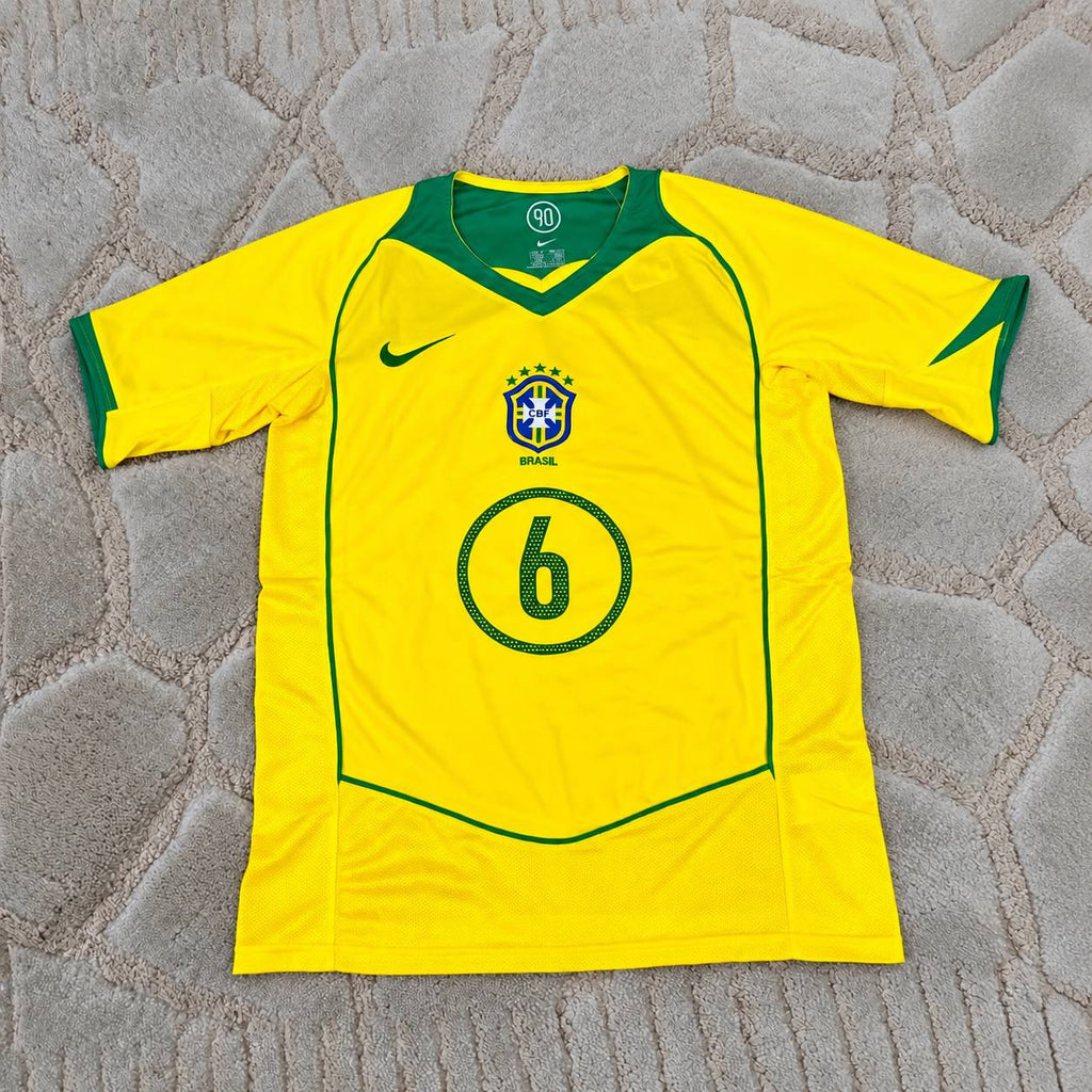 Marcelo #6 Retro Brazil Home Jersey – Football Jersey Kit - Trikot Maillot