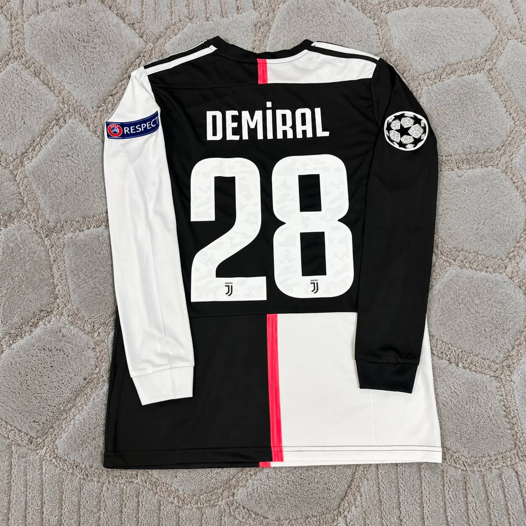 Merih Demiral #28 Juventus 2019-2020 Sleeve Retro Home Jersey – Italian Champions - Trikot Maillot