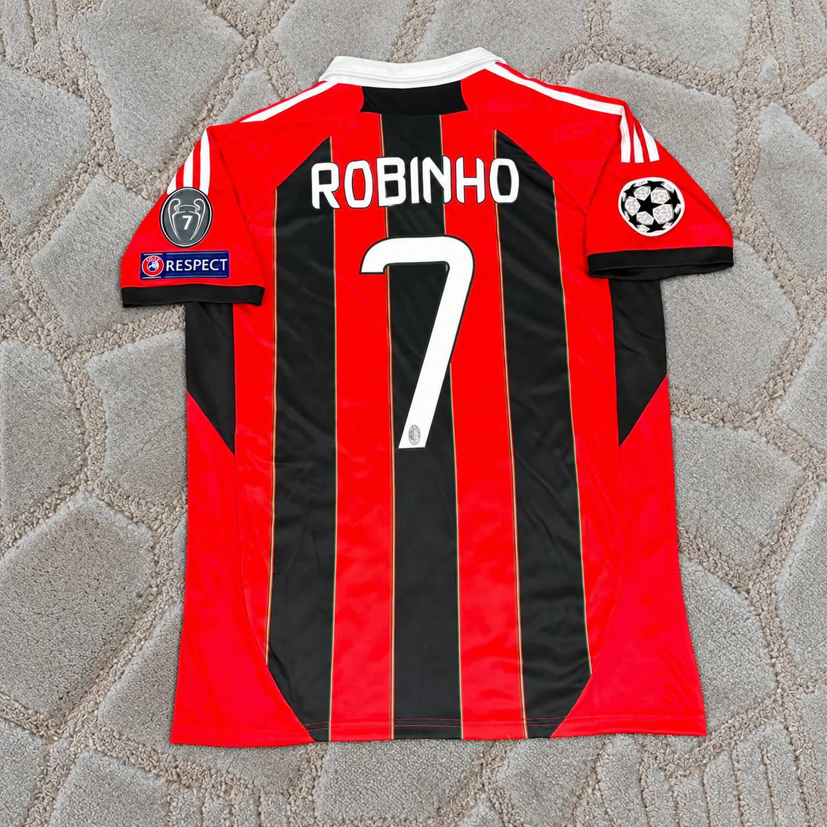 Robinho #7 Ac Milan 2012-2013 Home Retro Jersey – Classic Football Shirt - Trikot Maillot
