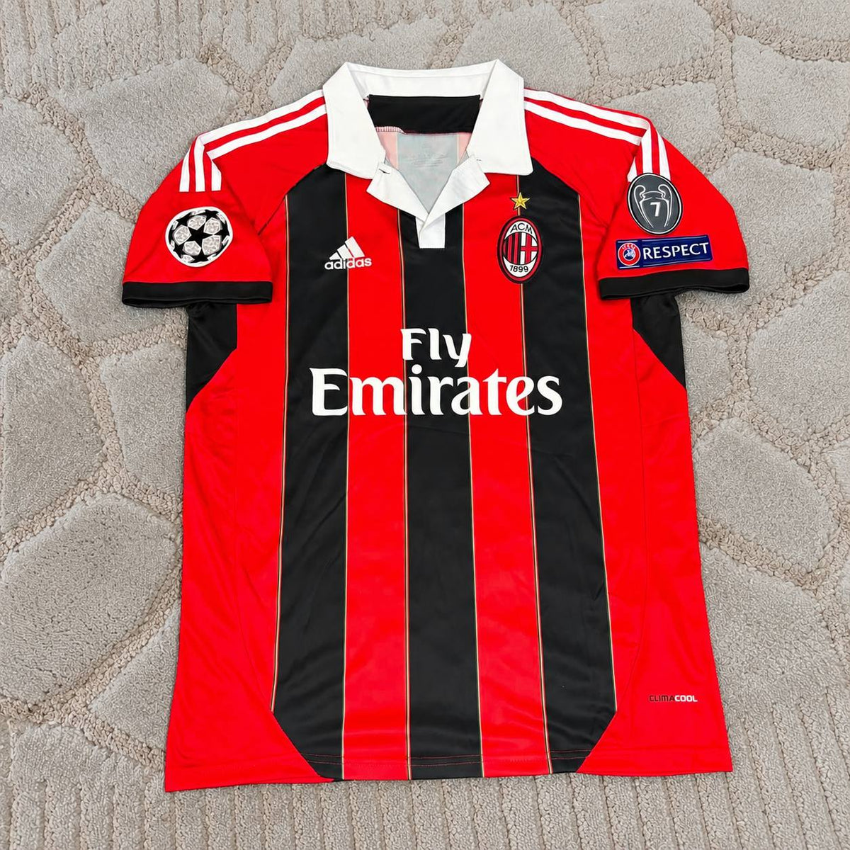 Robinho #7 Ac Milan 2012-2013 Home Retro Jersey – Classic Football Shirt - Trikot Maillot