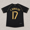 Cristiano Ronaldo #cr17 - Portugal 2006 World Cup Black Jersey Trikot
