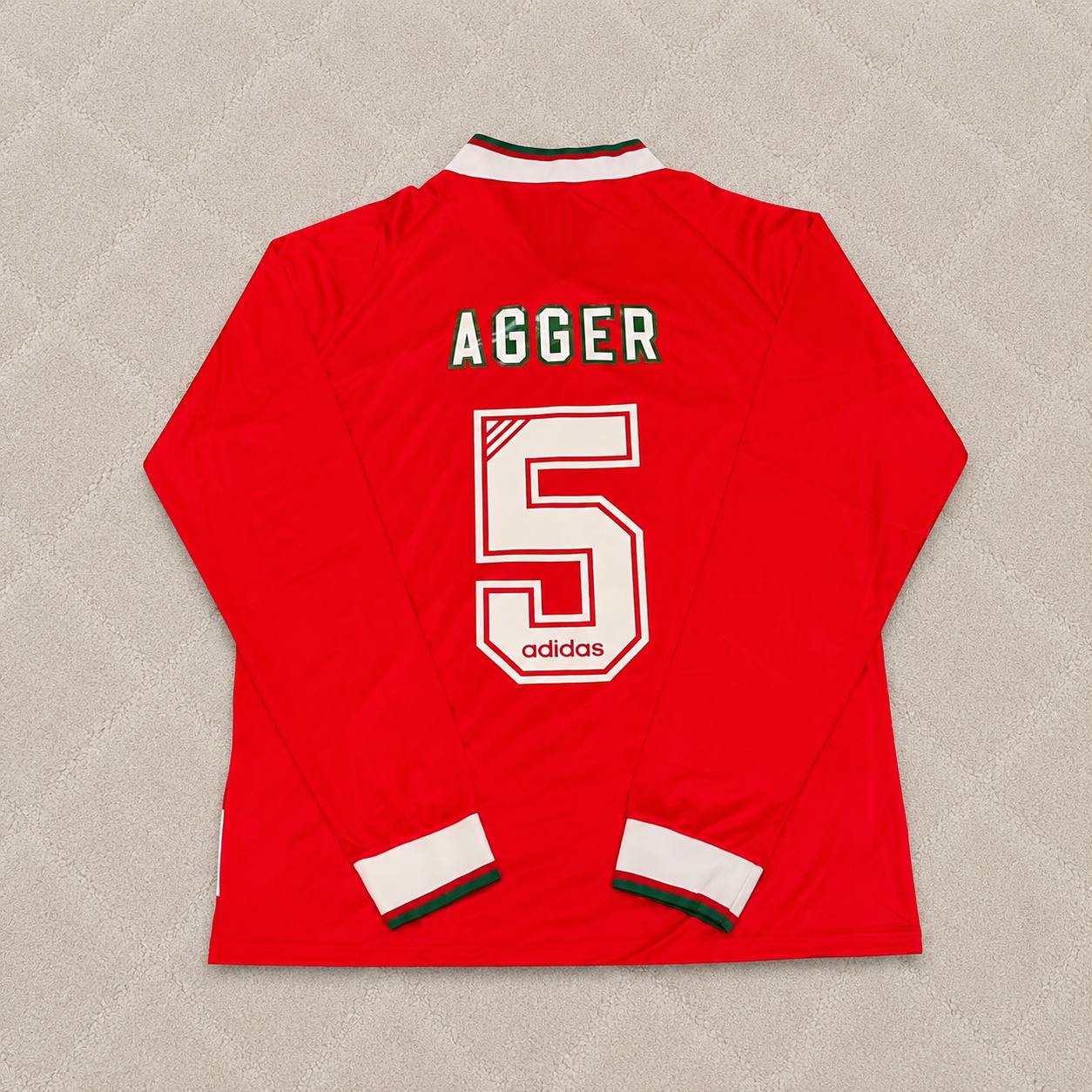 Daniel Agger Liverpool 1993/1995 Home Long Sleeve Retro Kit Jersey Trikot Maillot