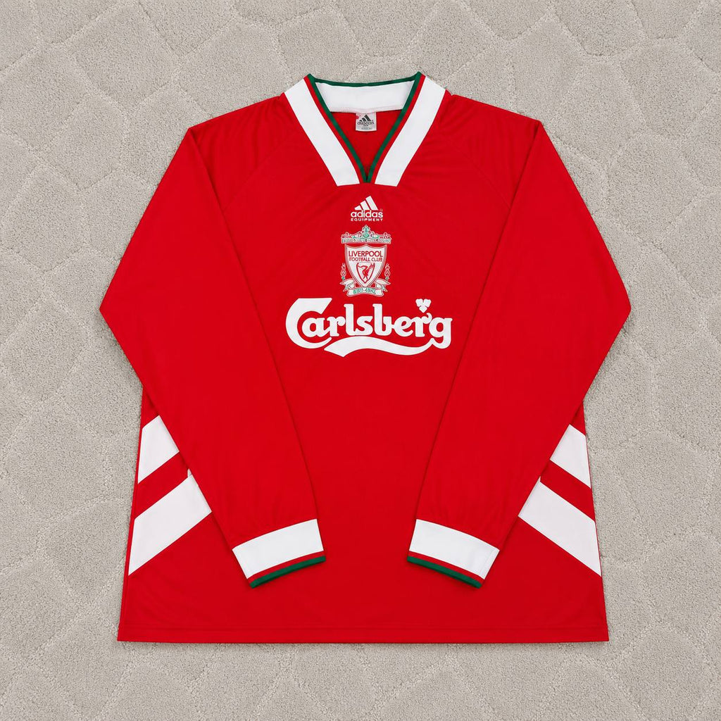 Daniel Agger Liverpool 1993/1995 Home Long Sleeve Retro Kit Jersey Trikot Maillot