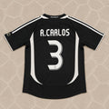 Roberto Carlos Real Madrid 2006-2007 Black Jersey Soccer Shirt
