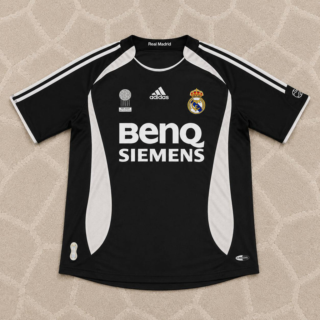 Roberto Carlos Real Madrid 2006-2007 Black Jersey Soccer Shirt