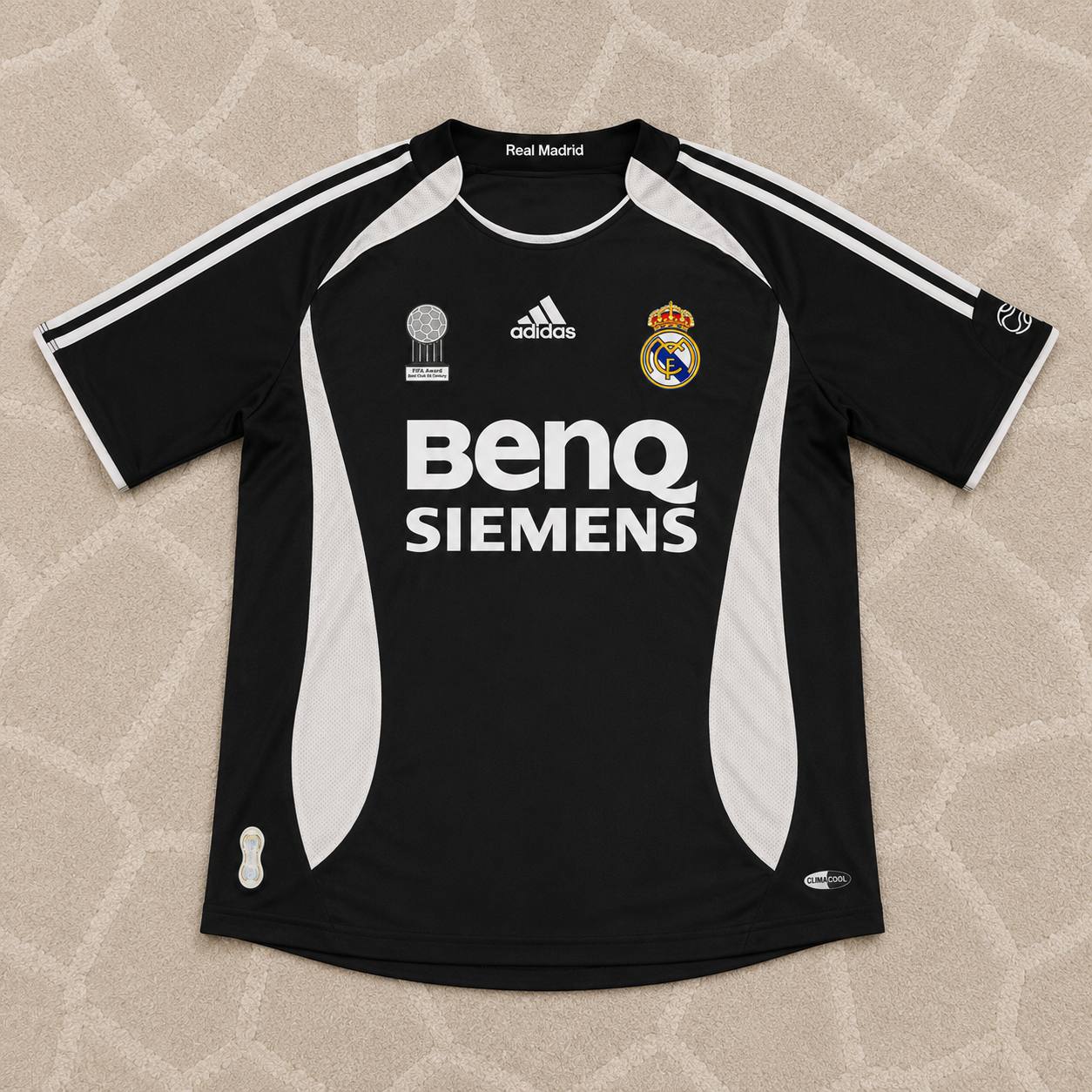 Roberto Carlos Real Madrid 2006-2007 Black Jersey Soccer Shirt
