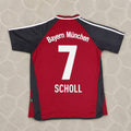 Scholl Bayern Munich 2001/2002 Red Retro Football Jersey