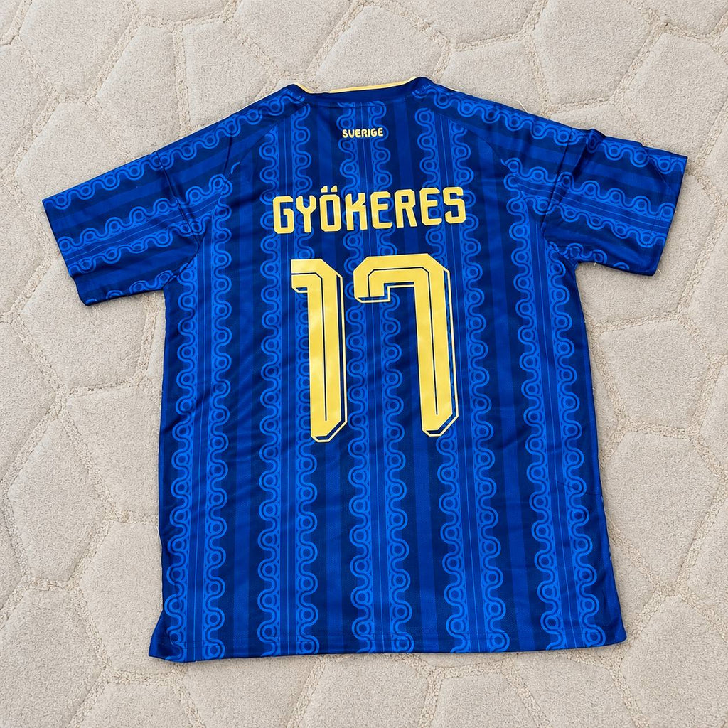Viktor Gyökeres Sweden 2026 World Cup Away Blue Football Jersey