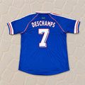 Didier Deschamps France 1998 World Cup Retro Football Jersey Maillot Trikot Soccer Shirt