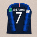 Antoine Griezmann France 2018 World Cup Final Long Sleeve Retro Football Jersey Kit