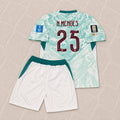 Nuno Mendes Portugal 2026 World Cup White Away Kids Football Jersey