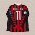 Klaas-Jan Huntelaar Milan 2009 2011 Retro Long Sleeve Jersey Maillot Trikot Maglia