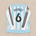 Gabriel Heinze #6 Argentina 2006 World Cup Retro Long Sleeve Football Jersey