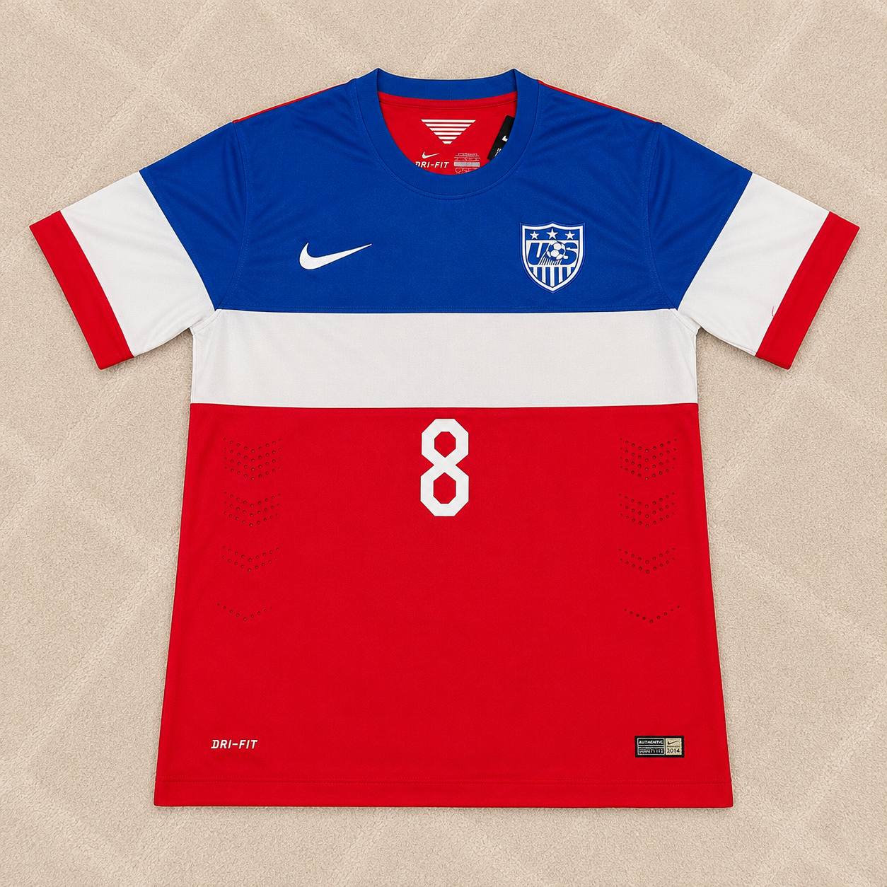 Clint Dempsey USA 2014 Season Away Retro Jersey Trikot Soccer Shirt