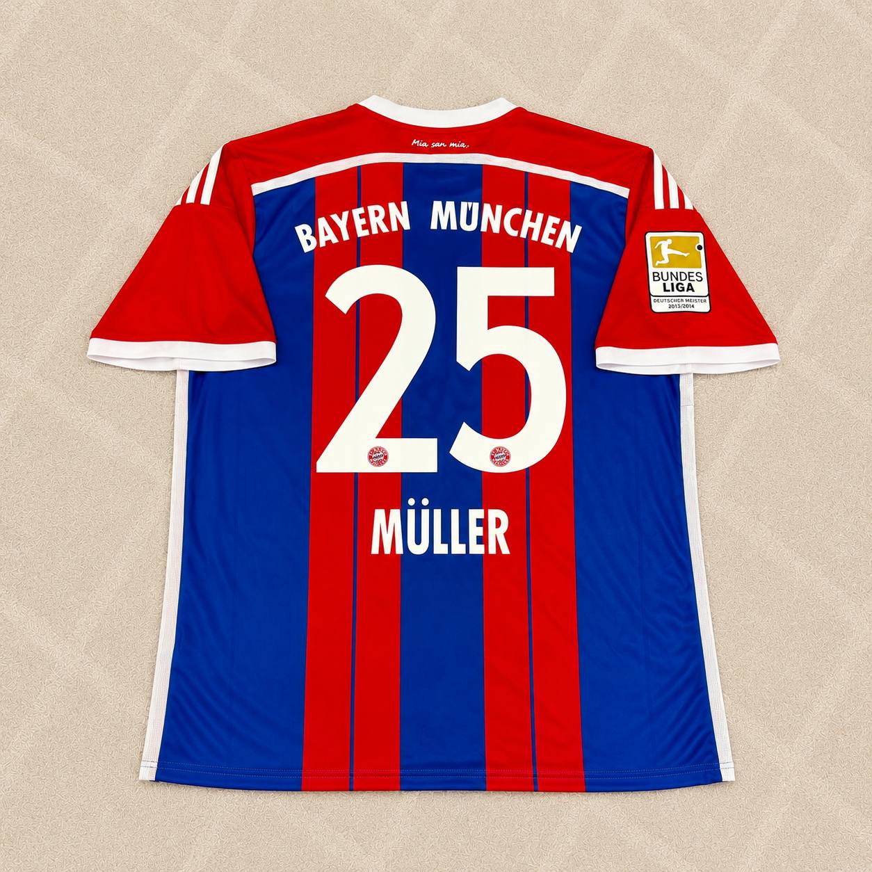 Thomas Müller #25 Bayern Munich 2014 2015 Home Retro Patch Jersey
