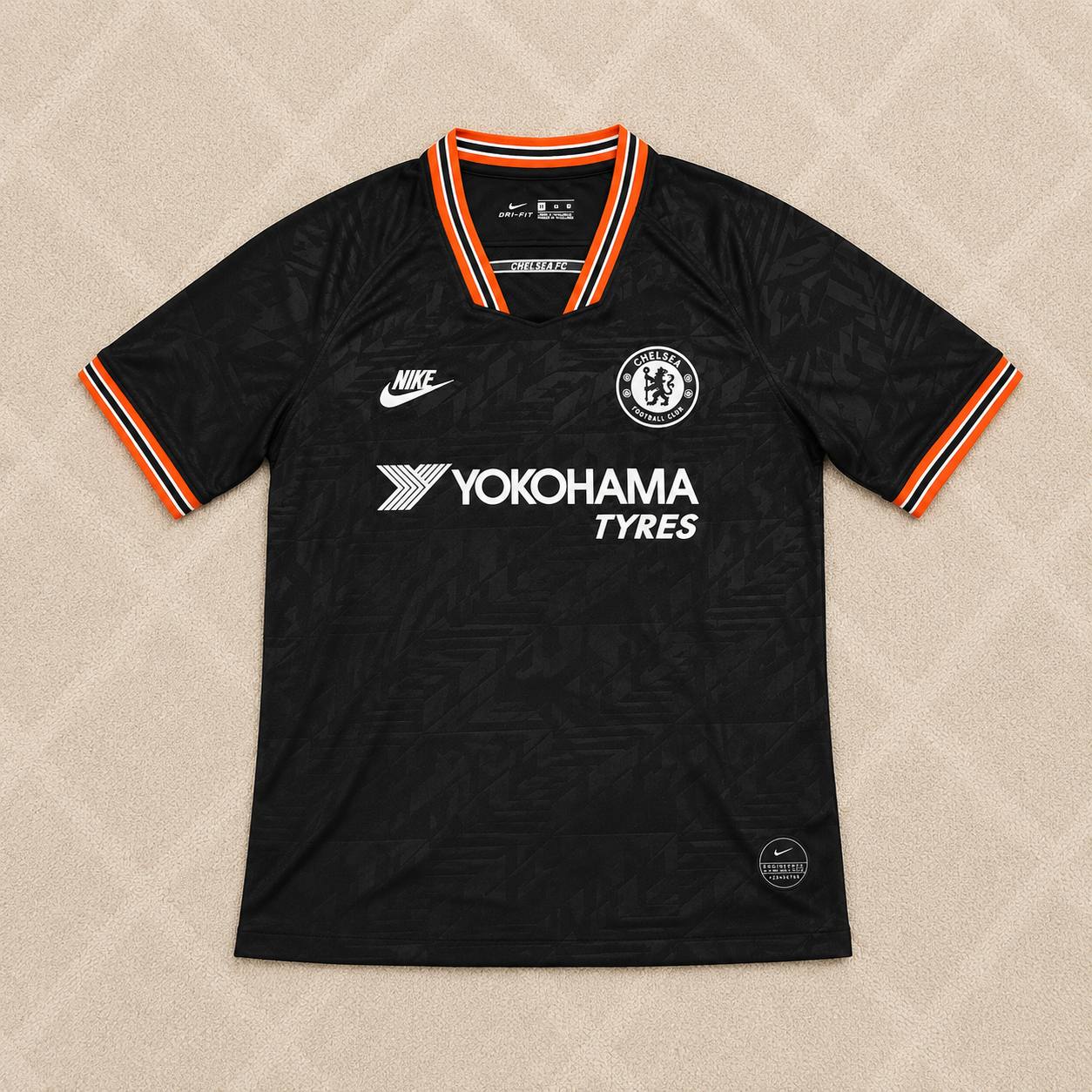 Eden Hazard Chelsea 2019/2020 Away Black Retro Football Jersey Kit