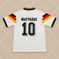 Lothar Matthäus Deutschland 1992 White Retro Fußballtrikot
