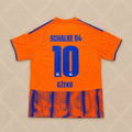 Edin Dzeko 10 Schalke 04 Orange New Season Football Jersey