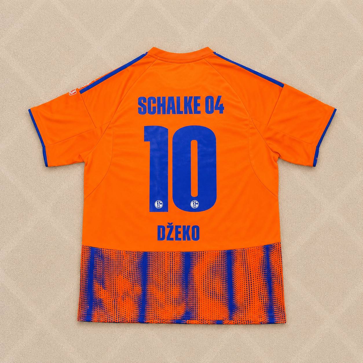 Edin Dzeko 10 Schalke 04 Orange New Season Football Jersey