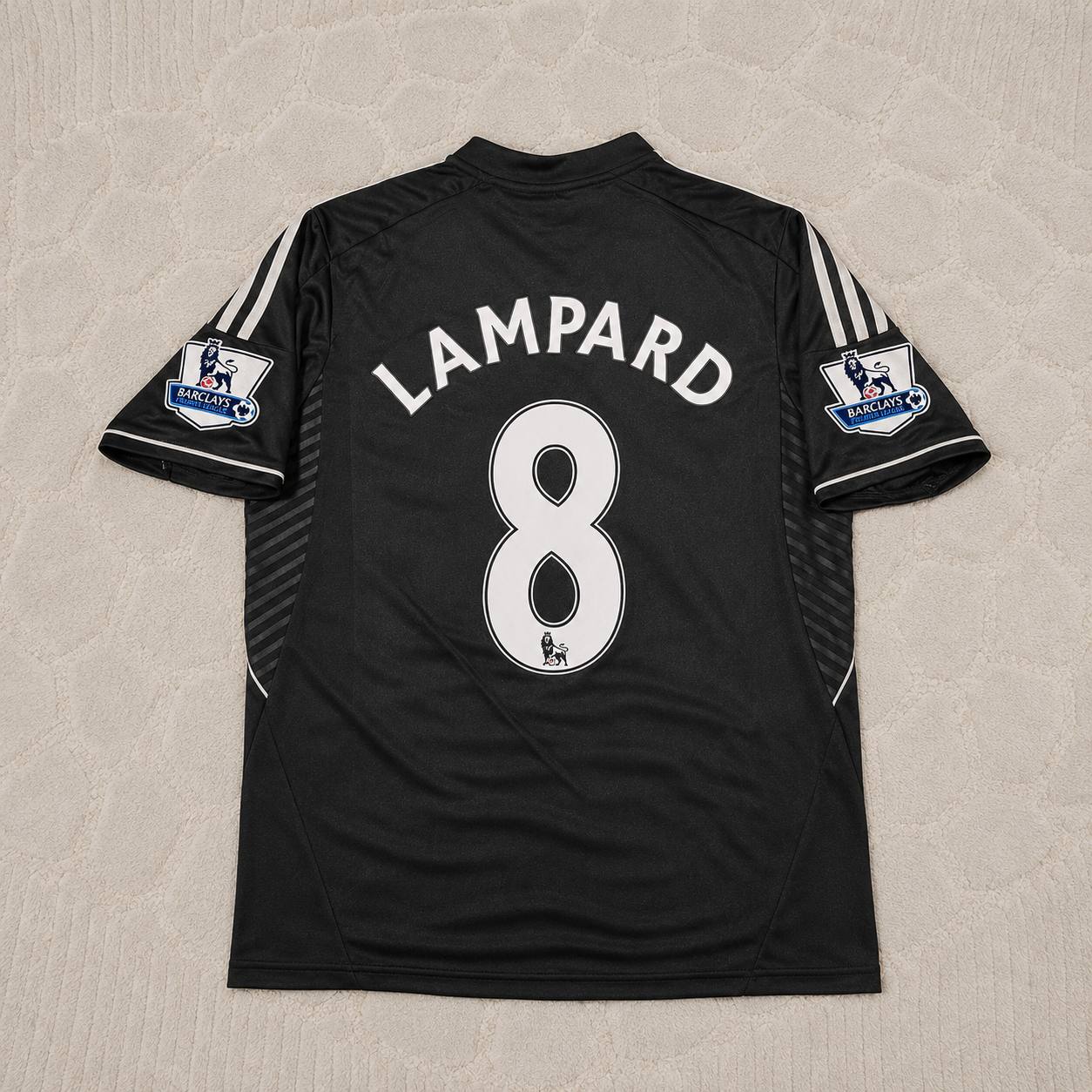 Frank Lampard Chelsea 2013-14 Black Retro Football Jersey Kit