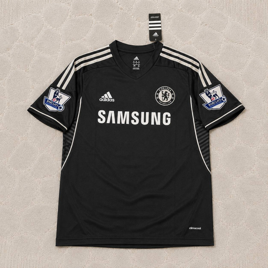 Frank Lampard Chelsea 2013-14 Black Retro Football Jersey Kit