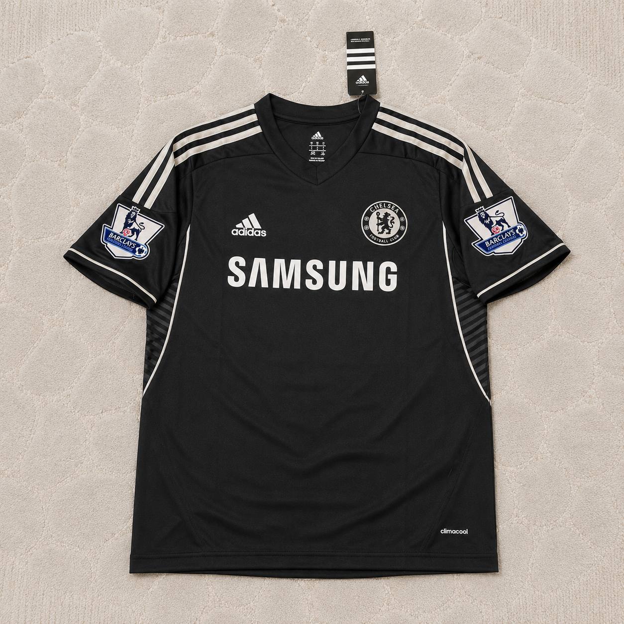 Frank Lampard Chelsea 2013-14 Black Retro Football Jersey Kit