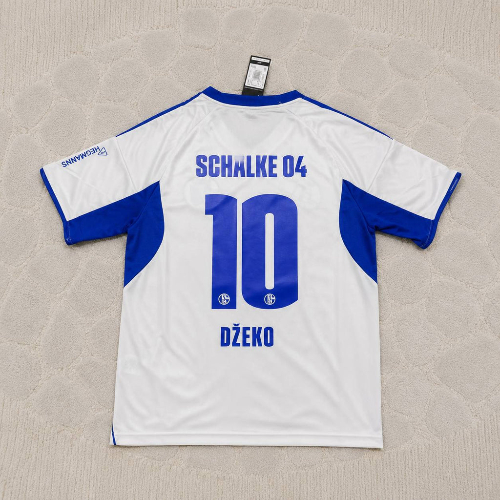 Edin Dzeko 10 Schalke 04 White New Season Football Jersey